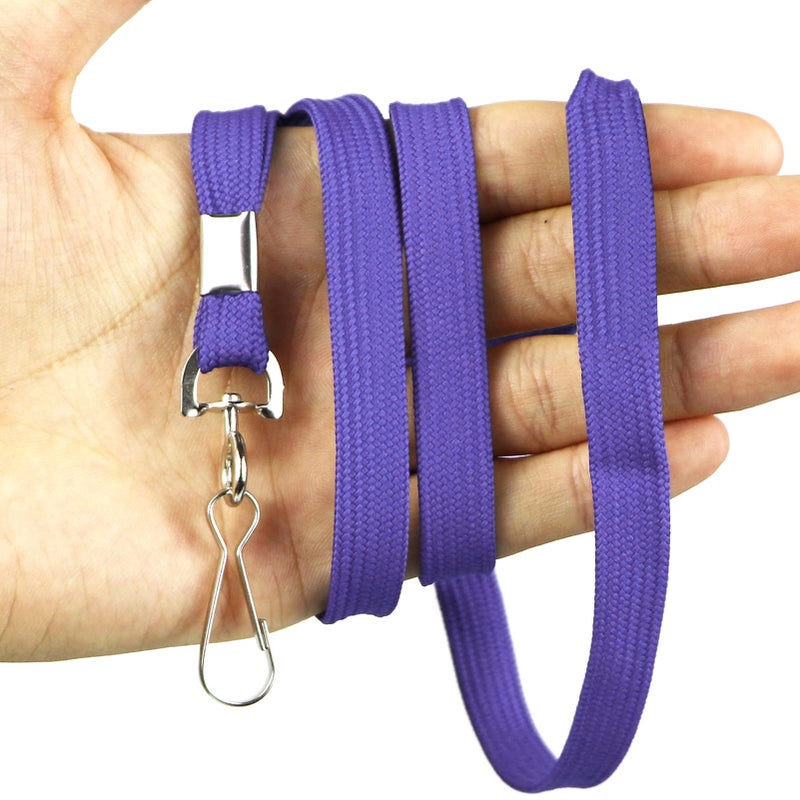 Bird Fiy Bulk Lanyard 32" Flat Lanyards with Swivel Hook Attachment Lanyards with Clip (Light Lavender) - Image 5